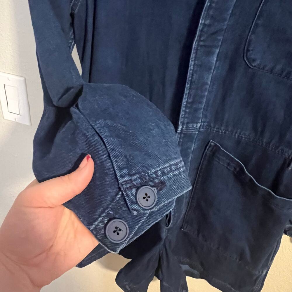Lucky Brand Dark Blue Denim Short Jumpsuit - Picture 6 of 8
